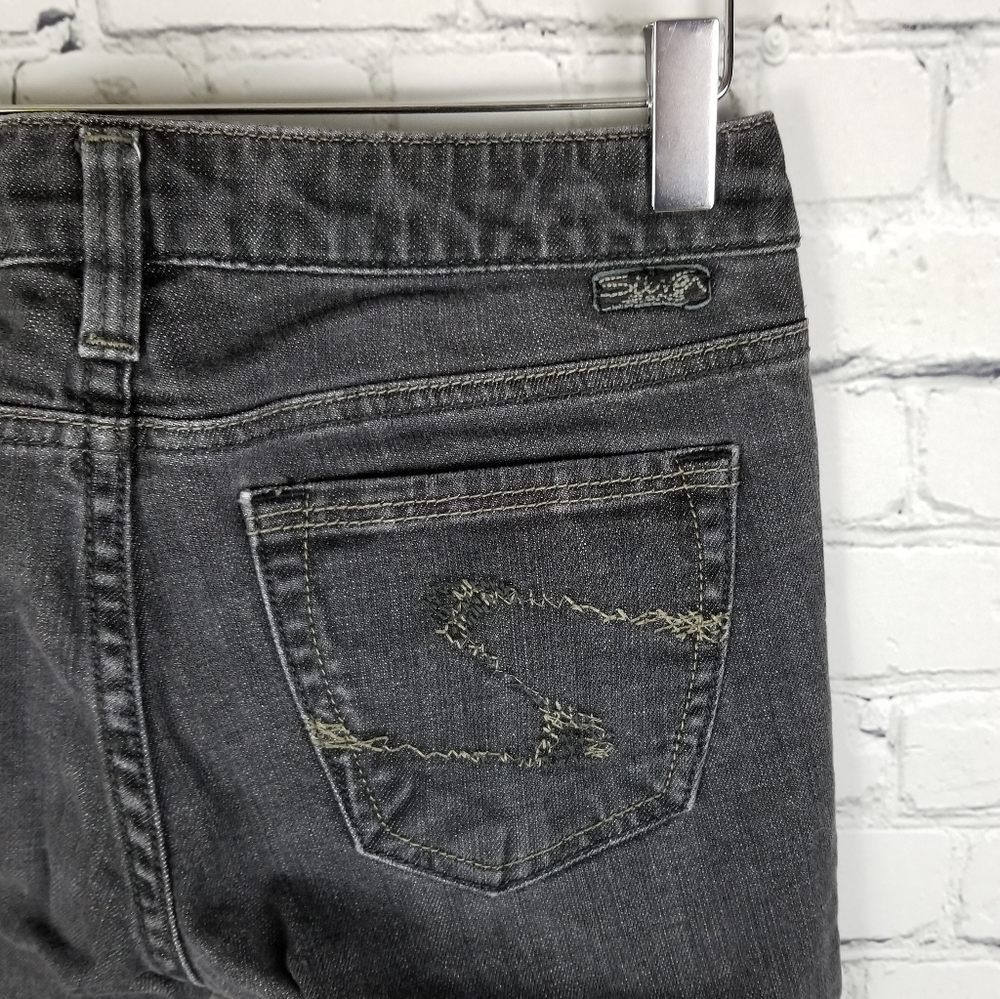 SILVER | Monica Skinny black wash jeans